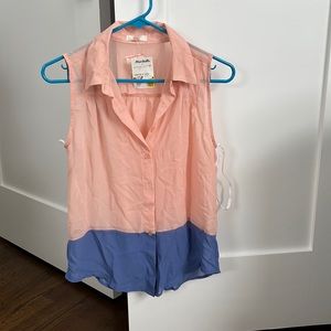 Pink and blue shirt